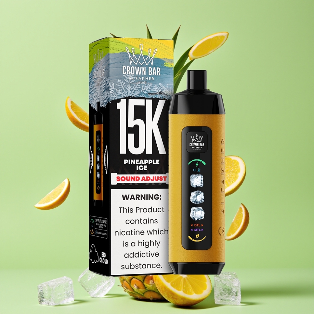 Al Fakher 15k Ice Adjust Clouds Wegwerp 15000 Puffs 22ml Ananas Ijs