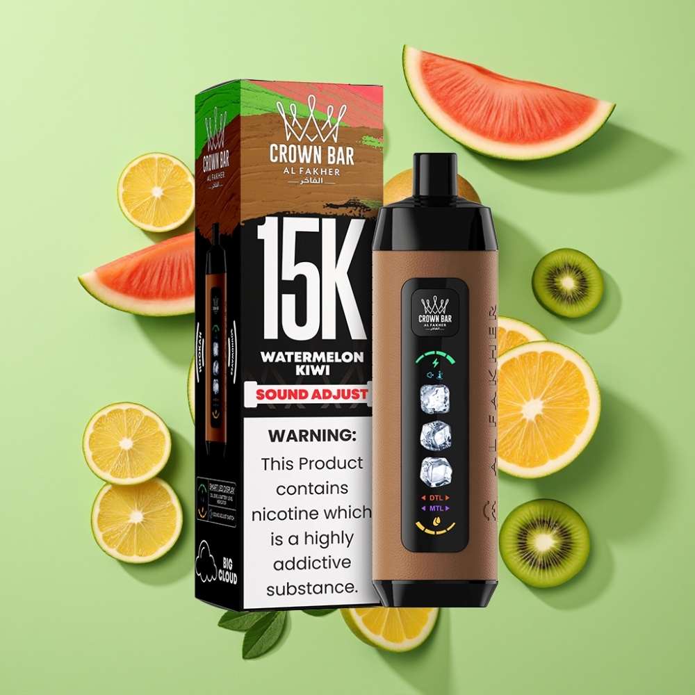 Al Fakher 15k Ice Watermeloen Kiwi Mesh Coil 22ml 15000 Puffs Wegwerp