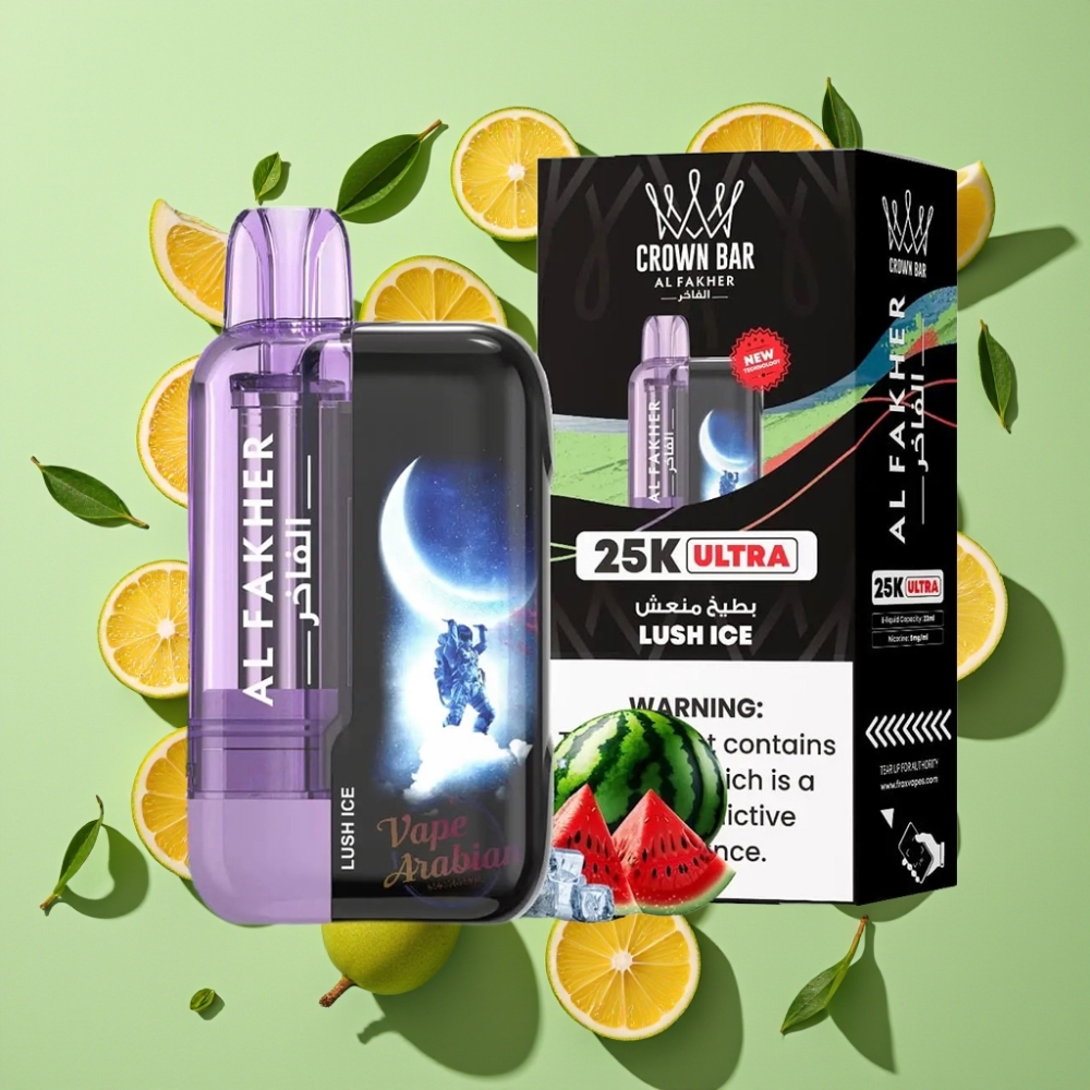 Al Fakher Crown Bar Ultra 25K 22ml Mesh Type-C Wegwerp Vape Lush IJs