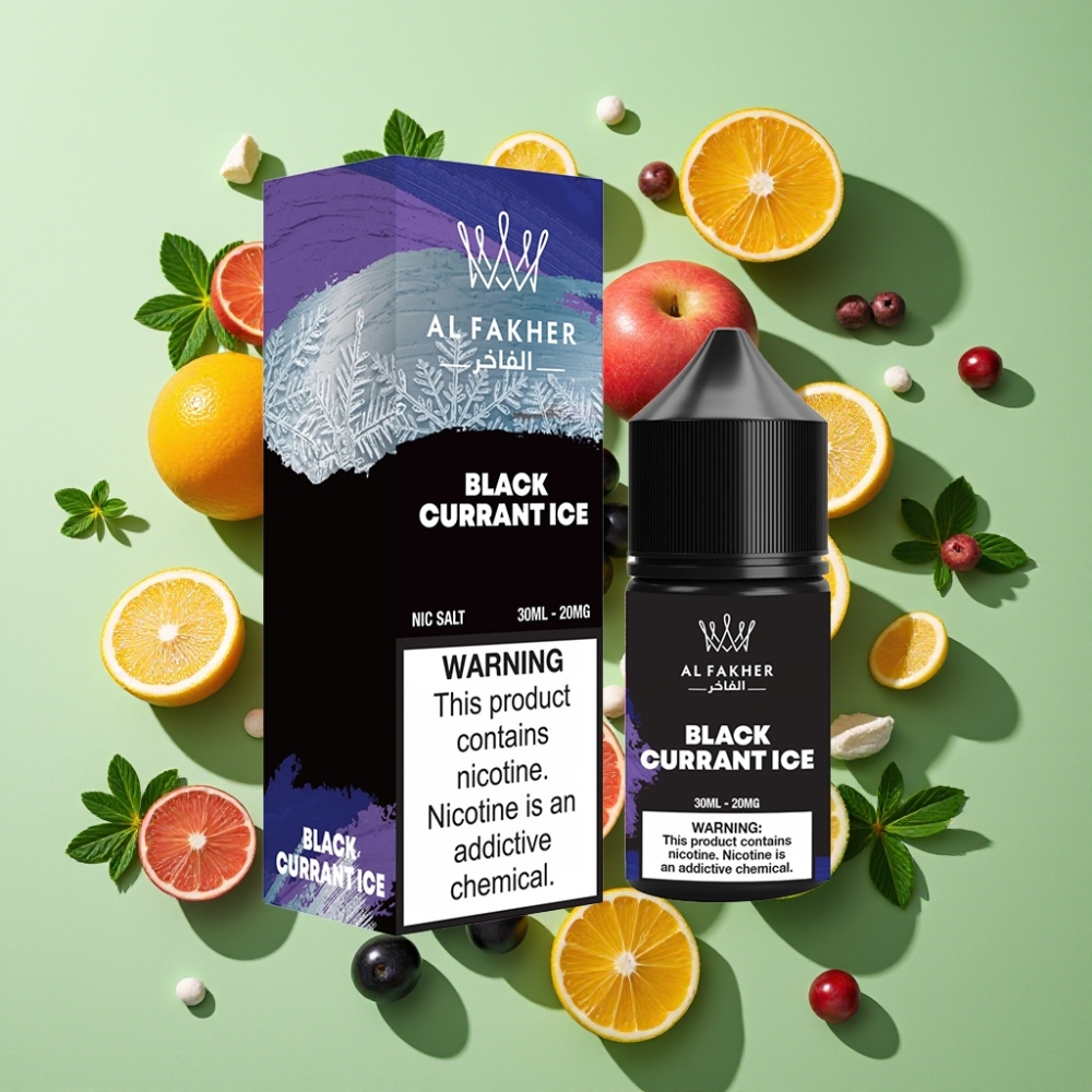 AL Fakher Nicotine Salt 20MG Zwarte Bes Ice E-Liquid 30ml Pod Pen Vape