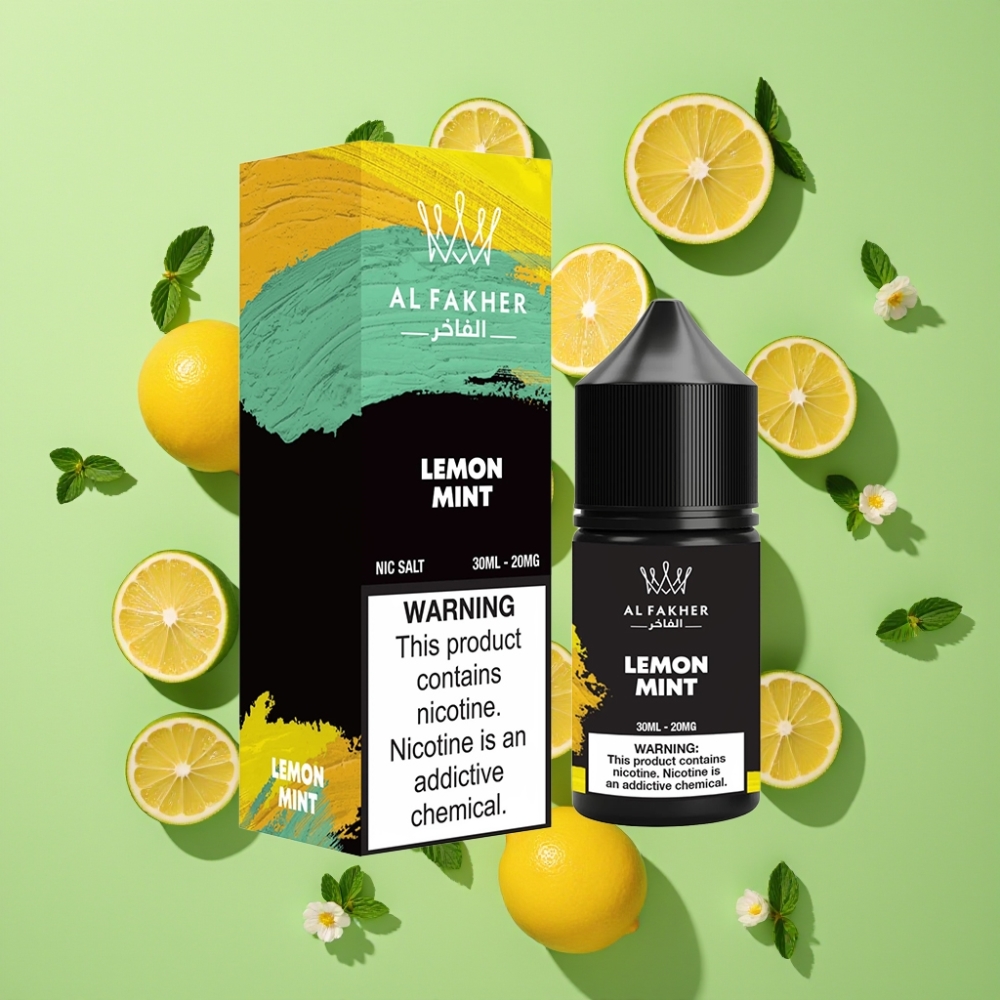 AL Fakher Nicotine Salt E-Liquid 30ml Citroen Munt 20MG Pod Vape Pen