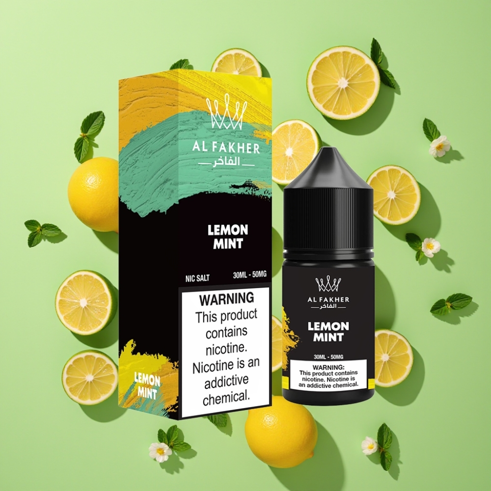 AL Fakher Nicotine Salt E-Liquid 30ml Citroen Munt Pod Vapen