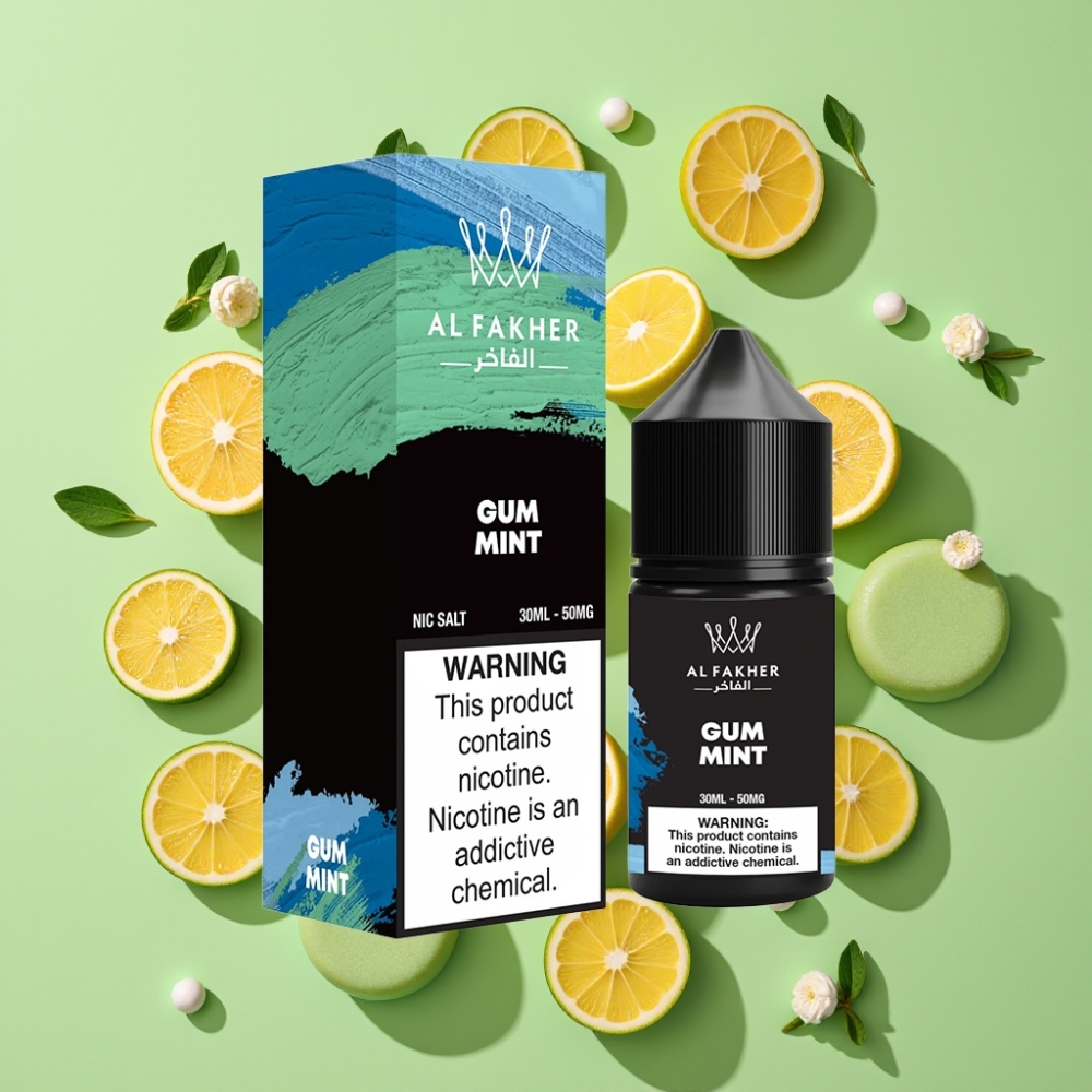 AL Fakher Nicotine Salt E-Liquid 30ml - Gom Munt 50MG Pod Vape Vloeistof