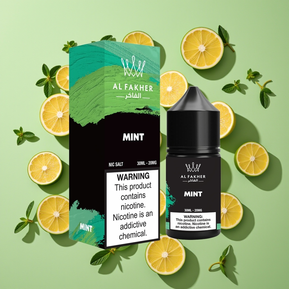 AL Fakher Nicotine Salt E-Liquid 30ml Munt Pod Vapen 20MG