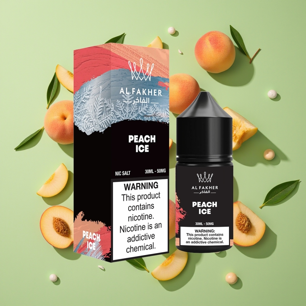 AL Fakher Nicotine Salt E-Liquid 30ml Perzik IJs 50MG Pod Vape Pen