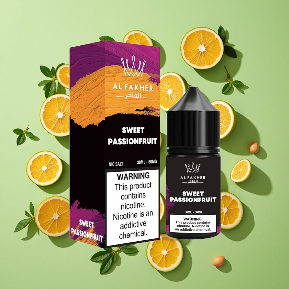 AL Fakher Nicotine Salt E-Liquid 30ml Zoete Passievrucht 50MG Pod Vape Pen