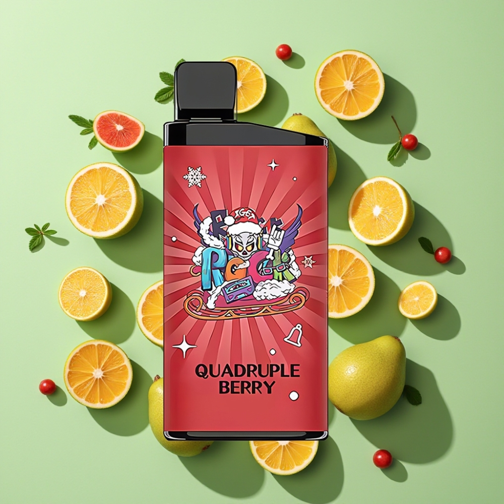 IGET Bar 3500 Puffs 1400 mAh Vierdubbel Bes Wegwerp Vape