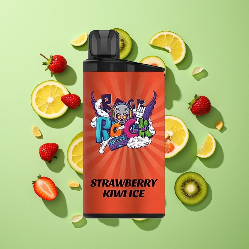 IGET Bar 3500 Puffs Wegwerp Vape Aardbei Kiwi IJs – 1.2 Ohm Mesh Coil – 1400 mAh