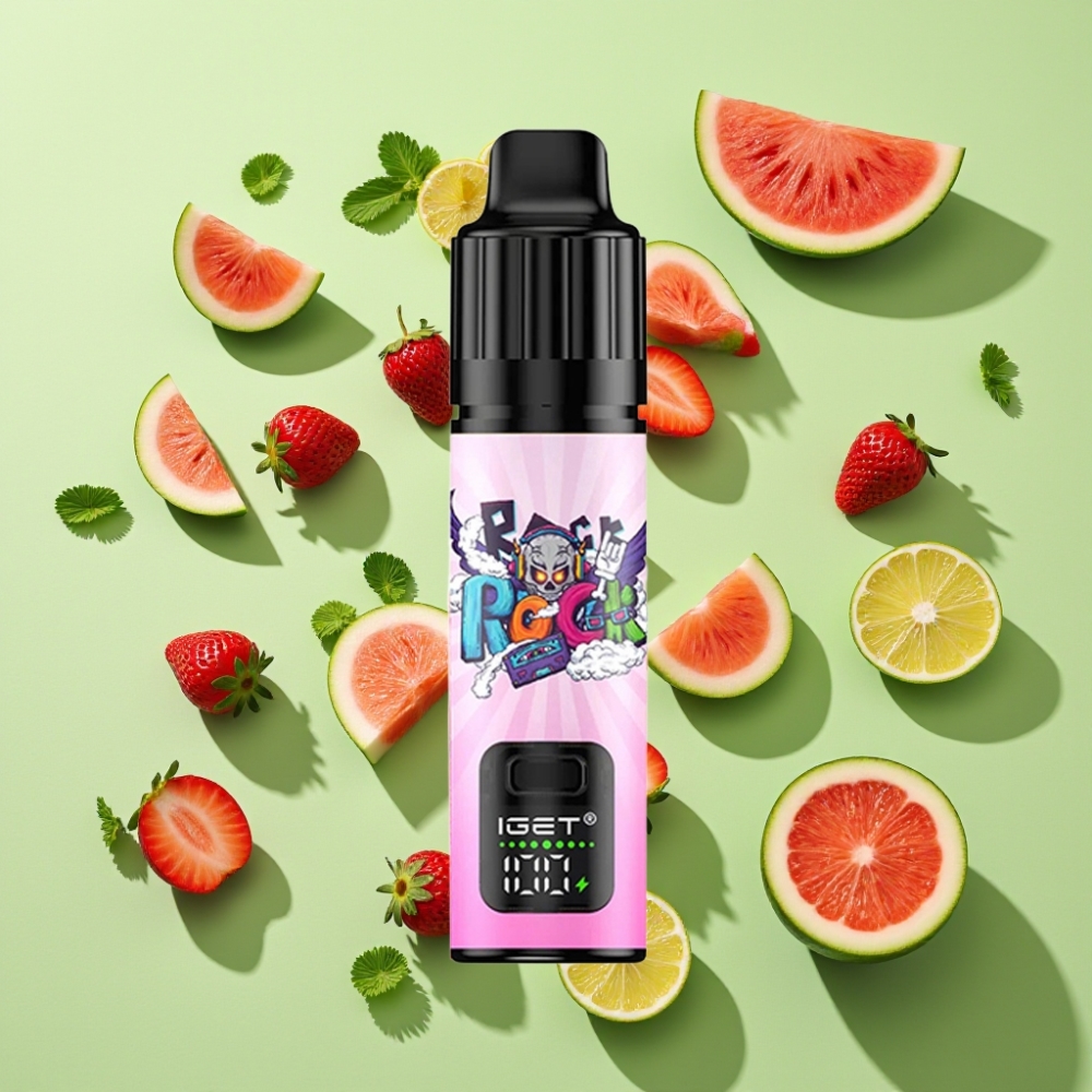 IGET BAR PLUS S3 POD 10000 Puffs Wegwerp Vape Aardbei Watermeloen IJs 18ml 5% Nicotine