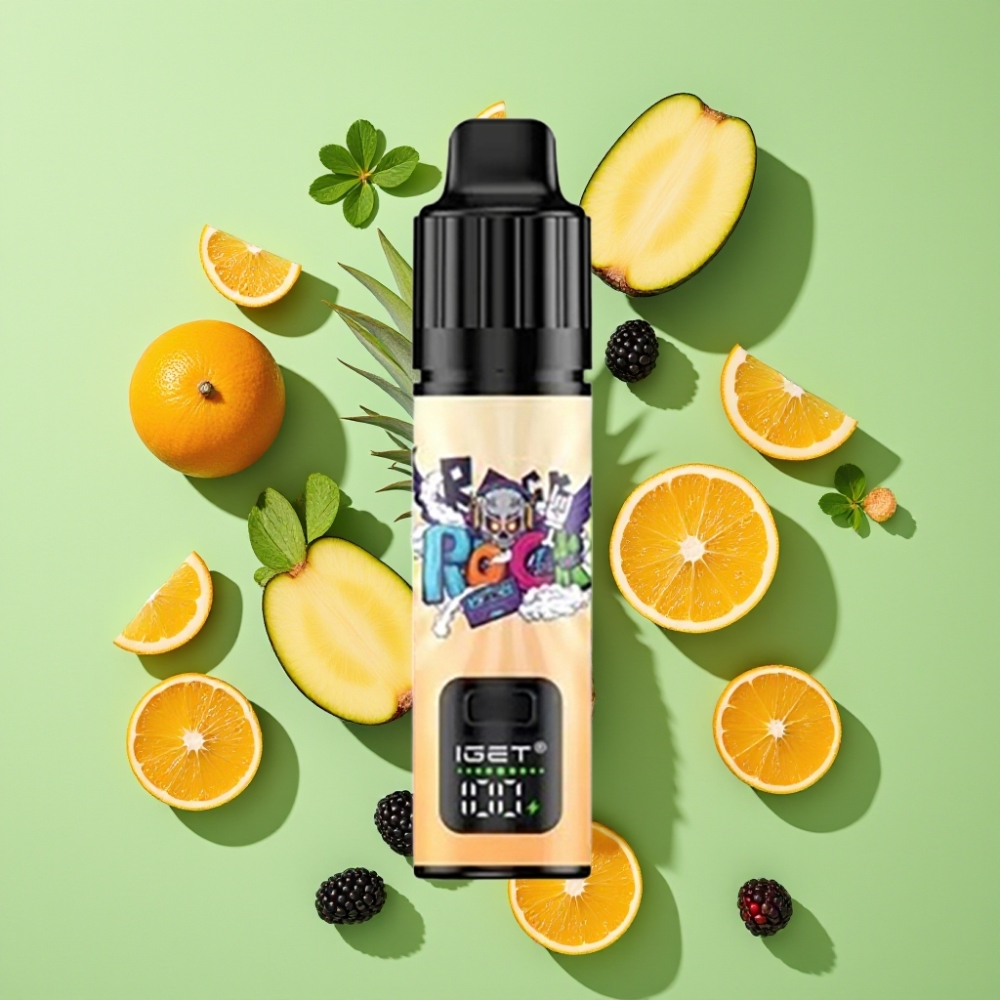 IGET BAR PLUS S3 POD 10000 Puffs Wegwerp Vape Bramen Ananas Sinaasappel