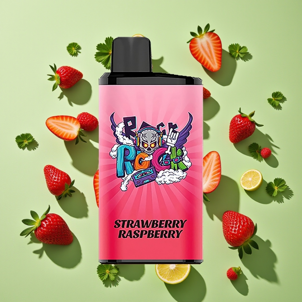 IGET Bar Pro 10000 Puffs Wegwerp Vape Aardbei Framboos PC+ALU Mesh Coil 2000 mAh