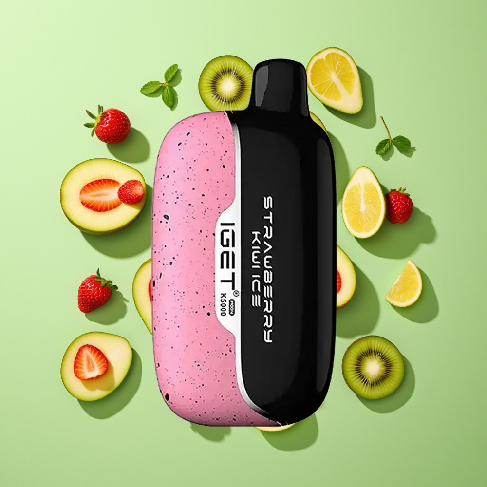 IGET Moon K5000 5000 Puffs Wegwerp Vape Aardbei Kiwi IJs PC Mesh 1.35 Ohm