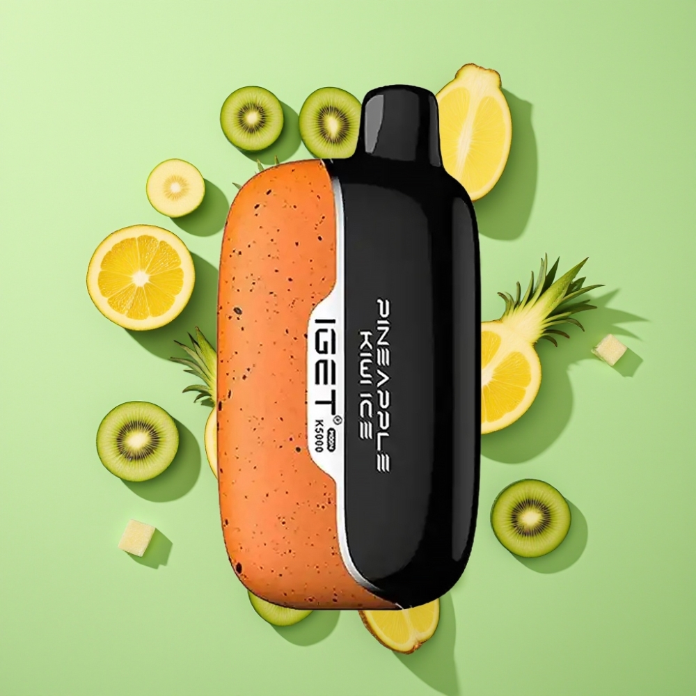 IGET Moon K5000 Puffs Wegwerp Vape Ananas Kiwi IJs – 5000 Puffs, Mesh Coil 1.35 Ohm