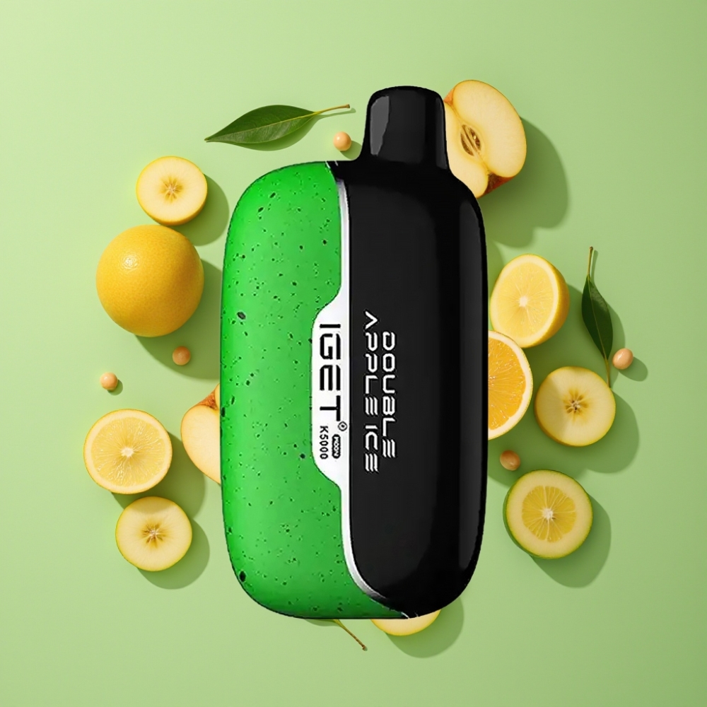 IGET Moon K5000 Puffs Wegwerp Vape Dubbele Appel IJs – 5000 Puffs – Mesh Coil 1.35 Ohm