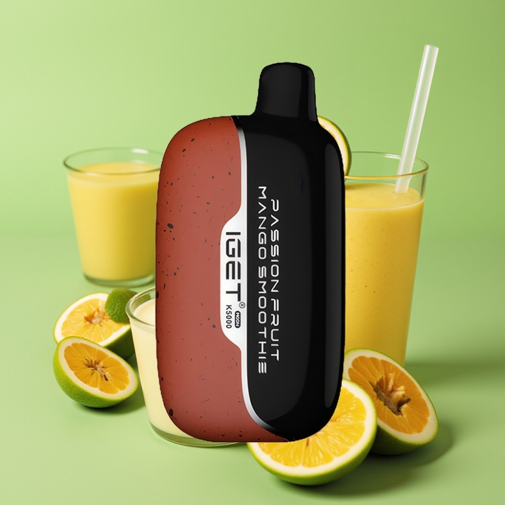 IGET Moon K5000 Puffs Wegwerp Vape Passievrucht Mango Smoothie Mesh Coil 1.35 Ohm