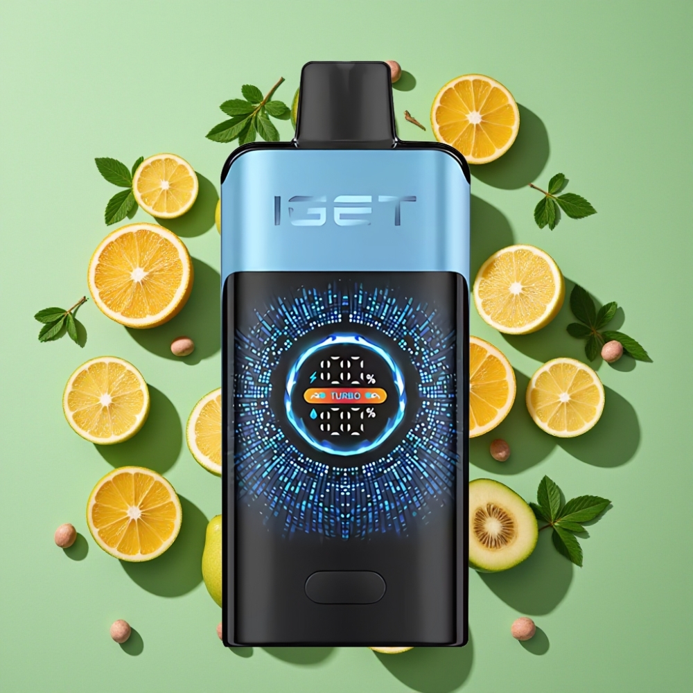 IGET ONE 12000 Puffs Wegwerp Vape Blauw Monster – 2700 mAh, Dual Mesh Coil, Groot Scherm