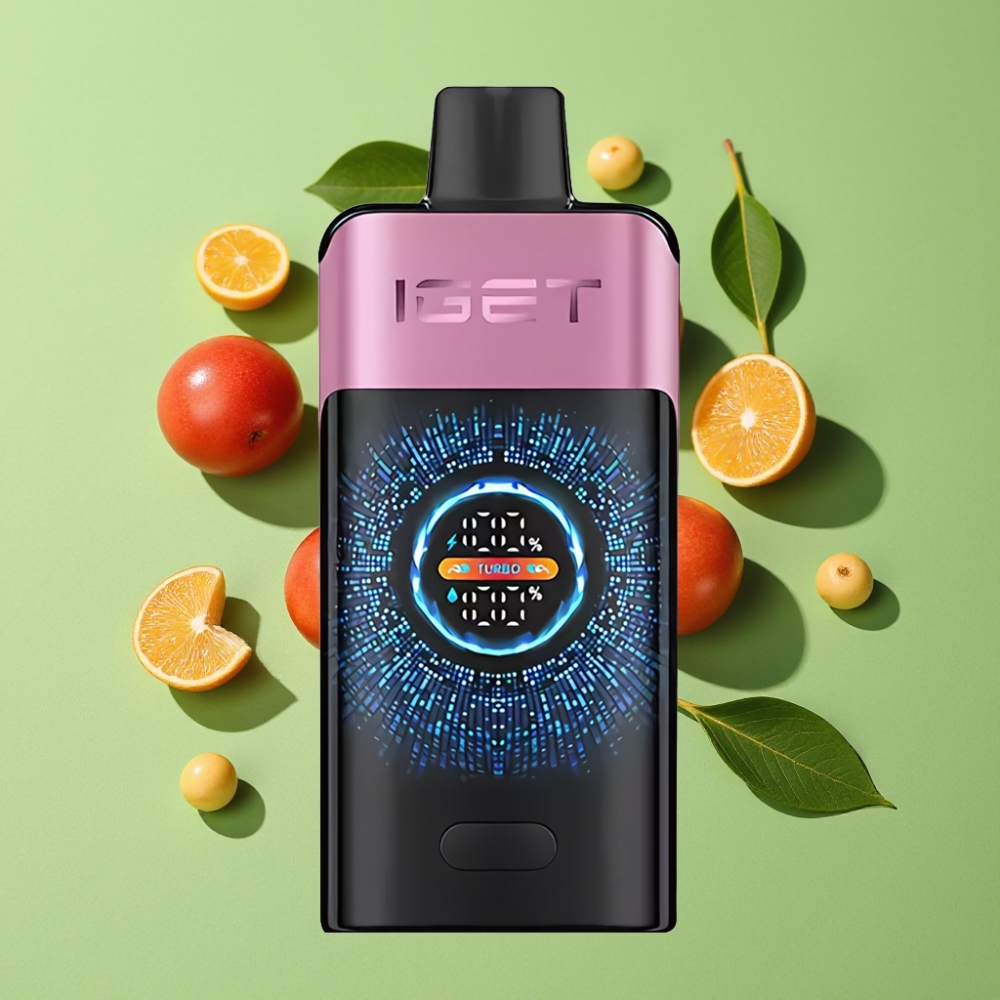 IGET ONE 12000 Puffs Wegwerp Vape Kersenmonster – Groot Scherm, 2700 mAh, Dual Mesh Coil