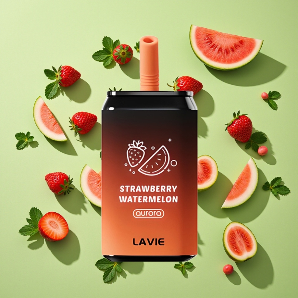 LAVIE Aurora 11000 Puffs Wegwerp Vape Aardbei Watermeloen - 22ML - 650mAh - Type C