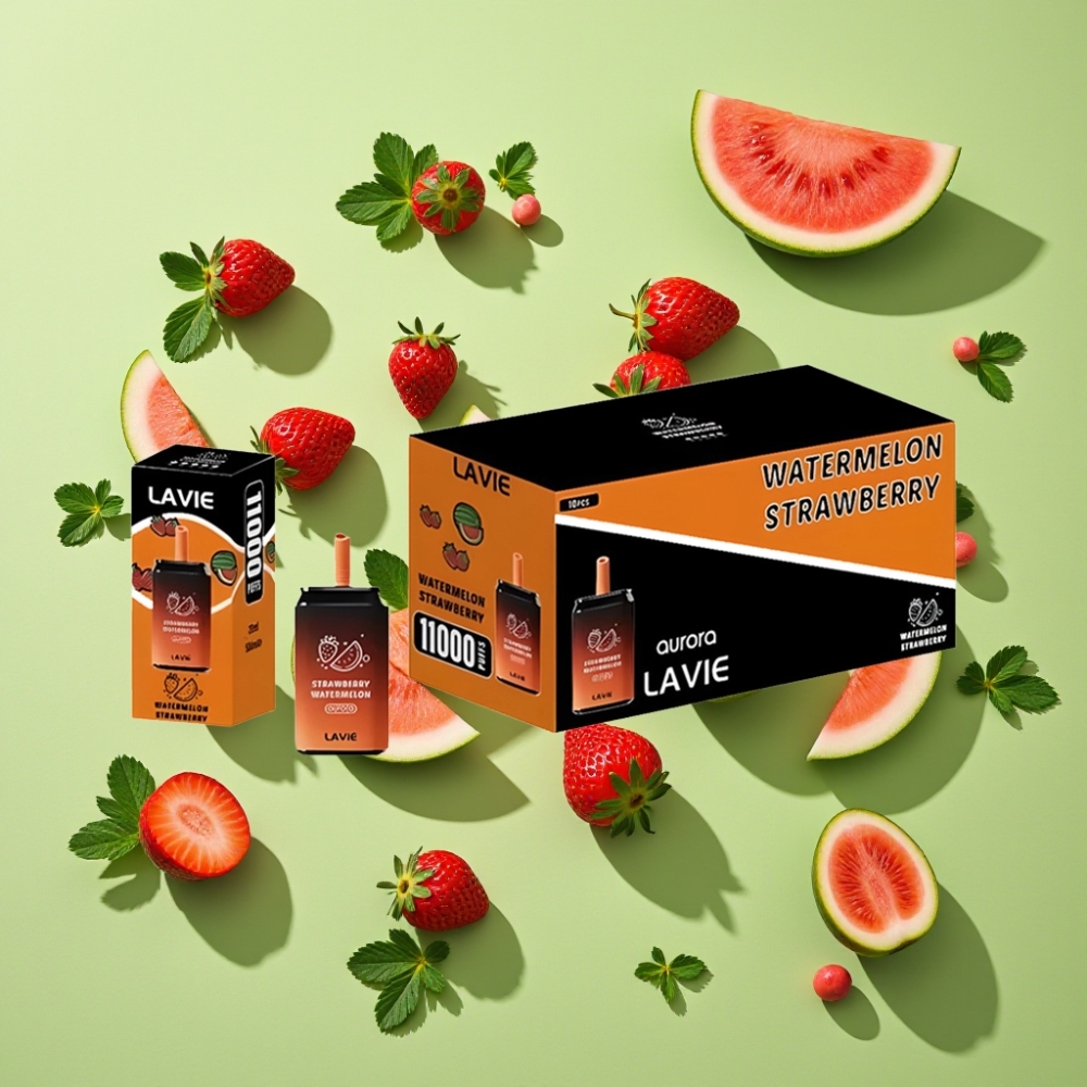 LAVIE Aurora 11000 Puffs Wegwerp Vape Aardbei Watermeloen - 22ML - 650mAh - Type C