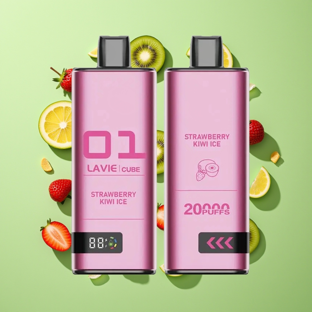 Lavie Cube 20000 Puffs Wegwerp Vape Aardbei Kiwi IJs 28ML Type C