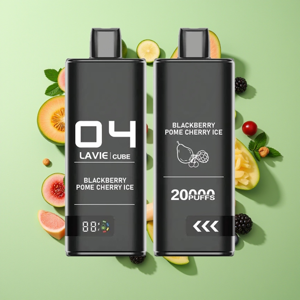 Lavie Cube 20000 Puffs Wegwerp Vape Zwarte Bes Granaatappel IJs 28ML Type C