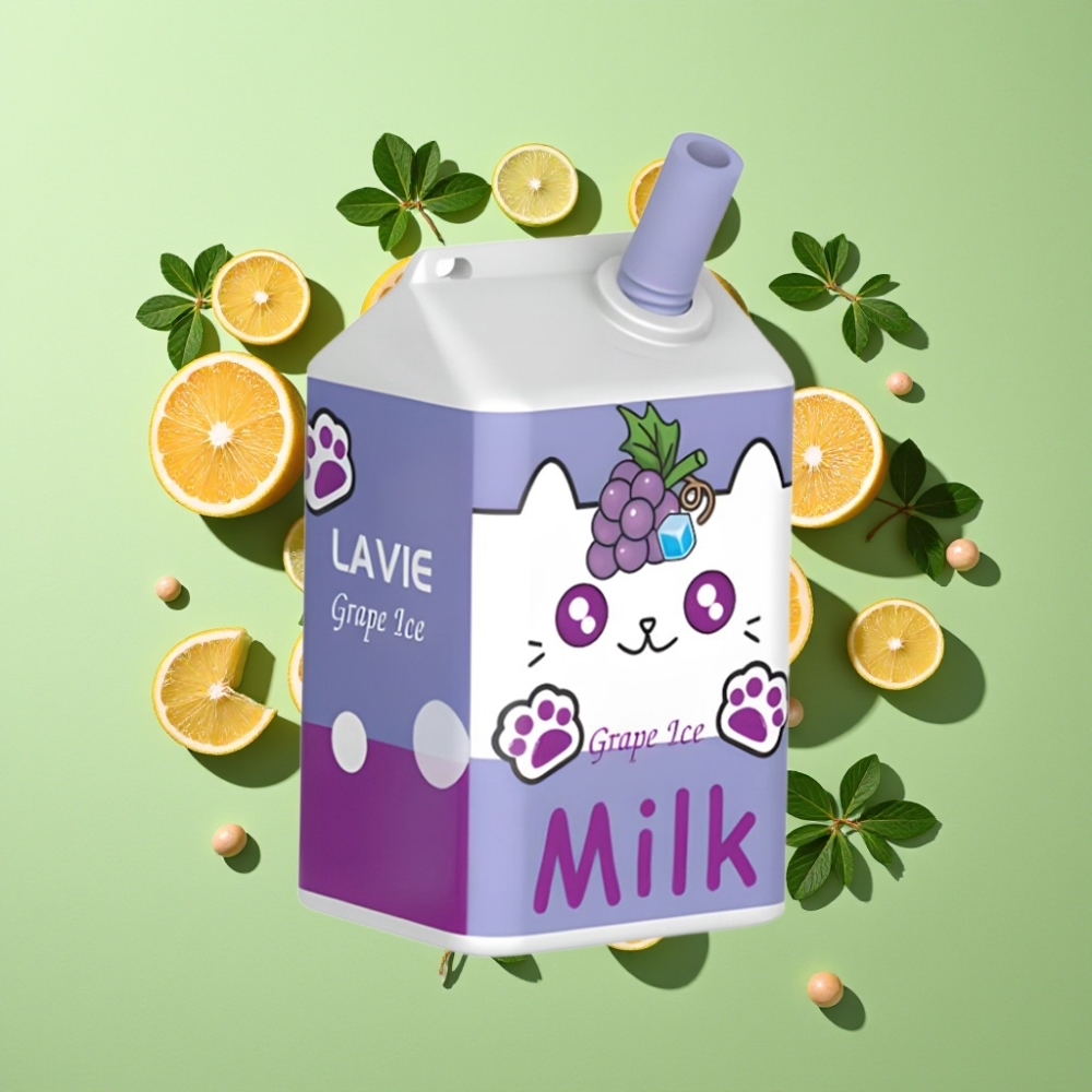 LAVIE Melk 7000 Puffs 16ML 5% Nicotine Type C Druivenijs