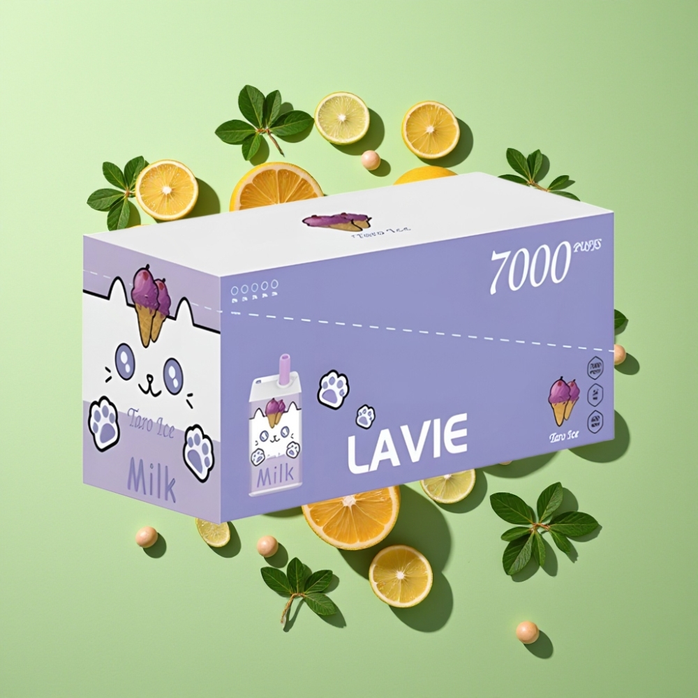 LAVIE Melk 7000 Puffs 16ML 5% Nicotine Type C Druivenijs