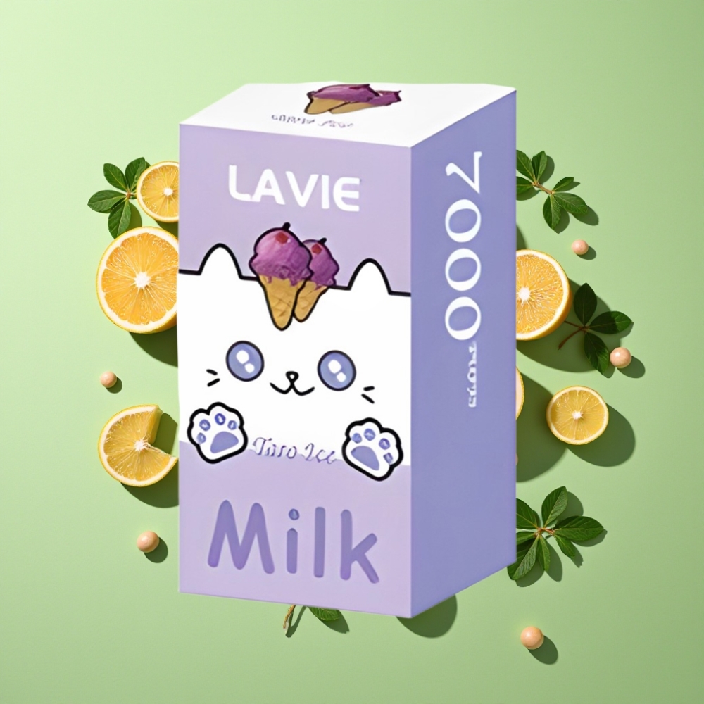 LAVIE Melk 7000 Puffs 16ML 5% Nicotine Type C Druivenijs