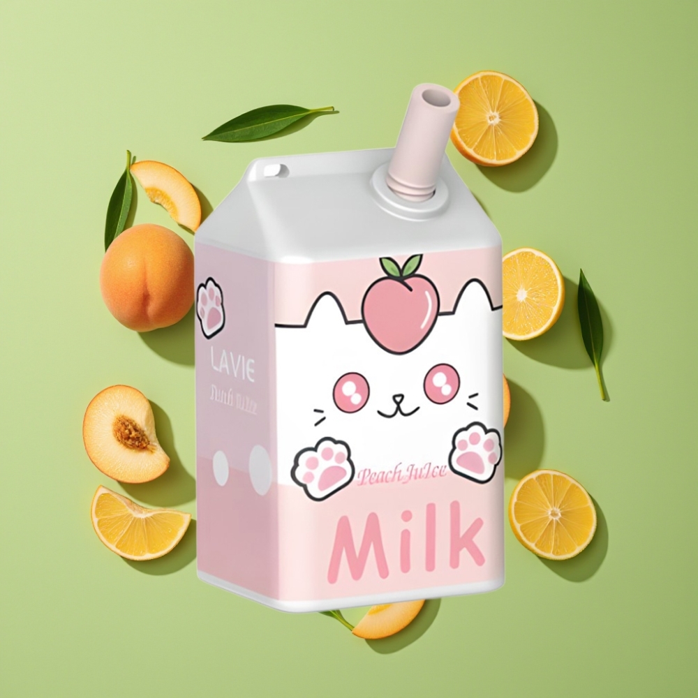 LAVIE Melk 7000 Puffs 16ML Peach Juice Wegwerp Vape