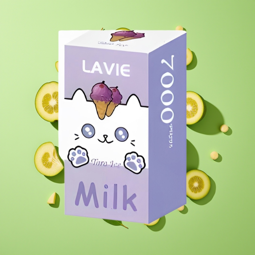 LAVIE Melk 7000 Puffs 16ML Type C 600mAh Taro Ijs