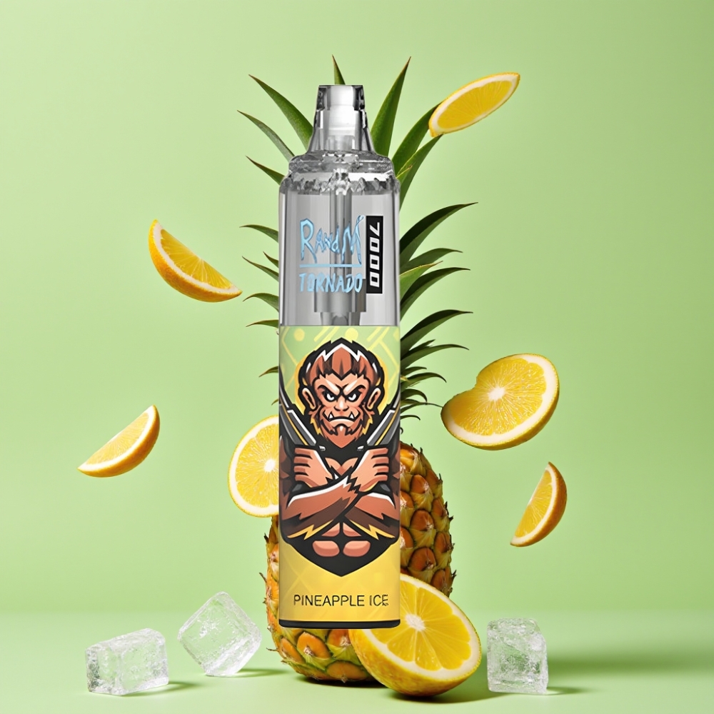 Fumot Tornado 7000 Puffs 14ML Mesh Coil Type-C Ananas IJs Wegwerp Vape