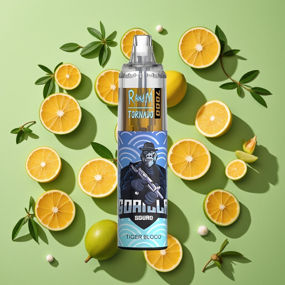 Fumot Tornado 7000 Wegwerp Vape – Tijgerbloed – 14ML E-liquid – Mesh Coil – Type-C