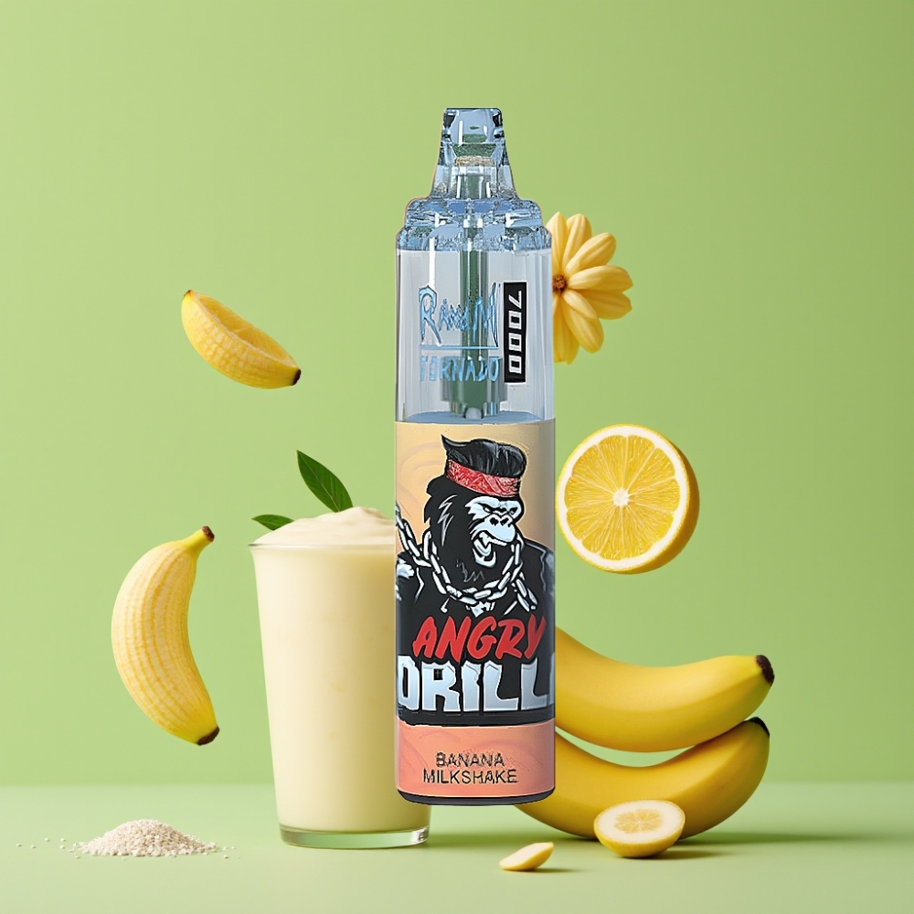 RandM Fumot Tornado 7000 Puffs 14ML Bananen Milkshake Wegwerp Vape