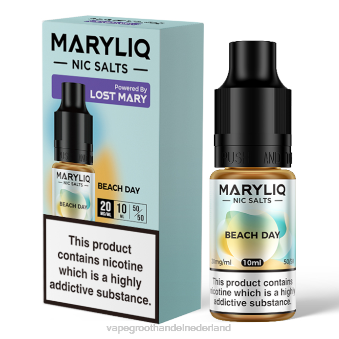 2NRV439 strand dag - Vape bestseller LOST MARY MARYLIQ Nic-zouten - 10 ml - 20 mg