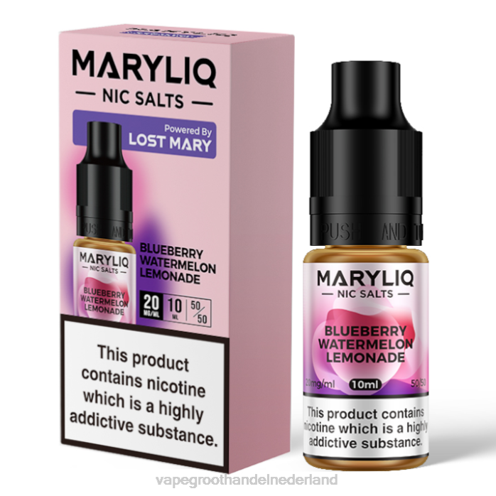 2NRV442 bosbessen watermeloen limonade - Vape groothandel inkoop LOST MARY MARYLIQ Nic-zouten - 10 ml - 20 mg