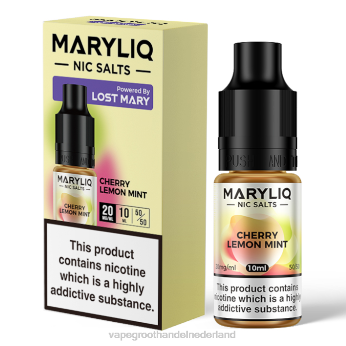 2NRV444 kersen citroen munt - Vape Nederland LOST MARY MARYLIQ Nic-zouten - 10 ml - 20 mg