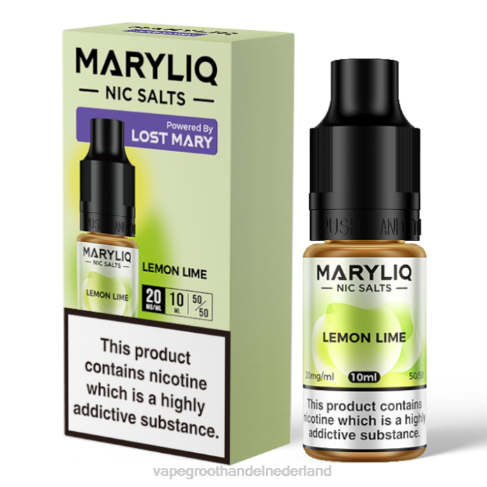 2NRV447 Citroen limoen - Vape groothandel Amersfoort LOST MARY MARYLIQ Nic-zouten - 10 ml - 20 mg