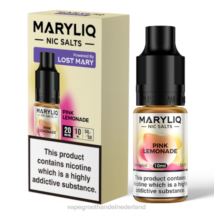 2NRV454 roze limonade - Vape Nederland LOST MARY MARYLIQ Nic-zouten - 10 ml - 20 mg