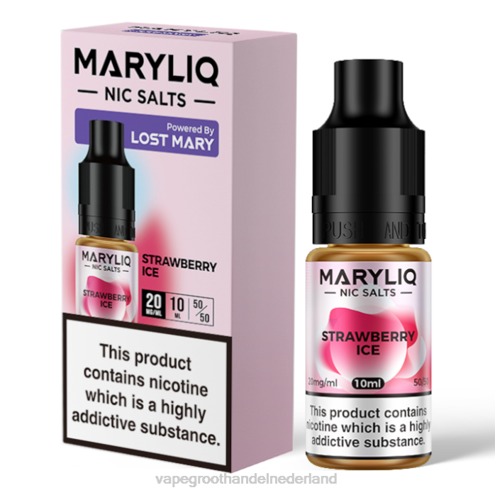 2NRV457 aardbeien ijs - Vape groothandel Amersfoort LOST MARY MARYLIQ Nic-zouten - 10 ml - 20 mg