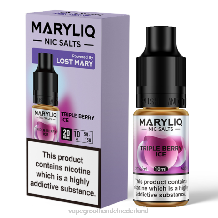 2NRV458 drievoudig bessenijs - Vape groothandel Nederland LOST MARY MARYLIQ Nic-zouten - 10 ml - 20 mg