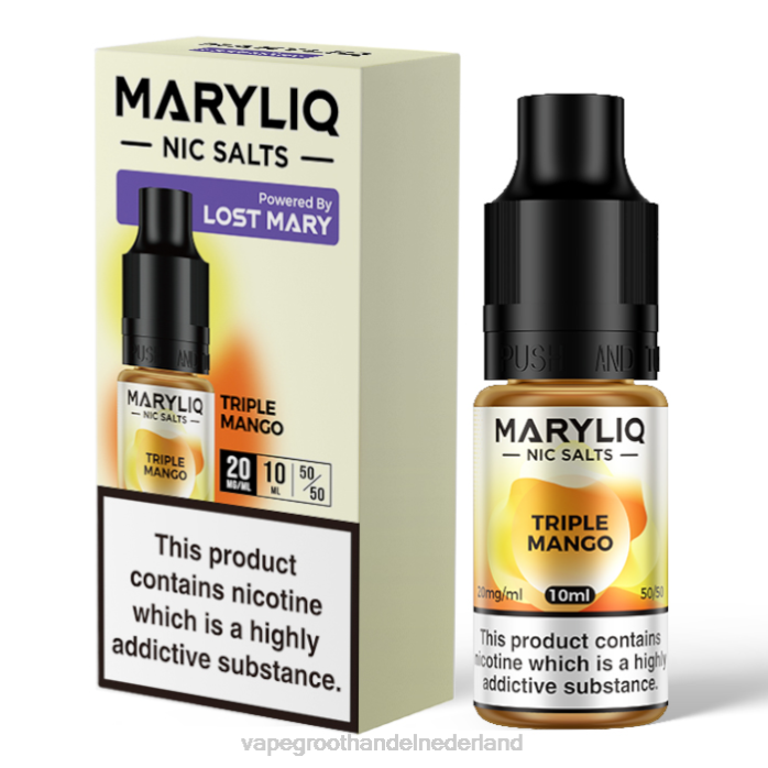 2NRV459 drievoudige mango - Vape bestseller LOST MARY MARYLIQ Nic-zouten - 10 ml - 20 mg