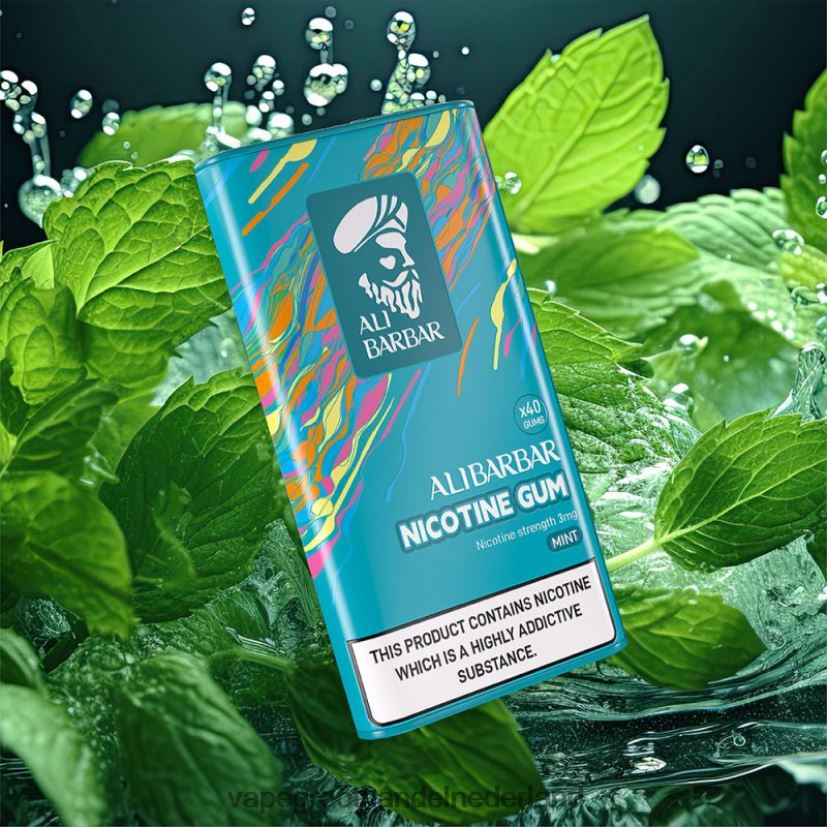 Groothandel Vape Wegwerp 8N08XX83 Alibarbar nicotine kauwgom munt
