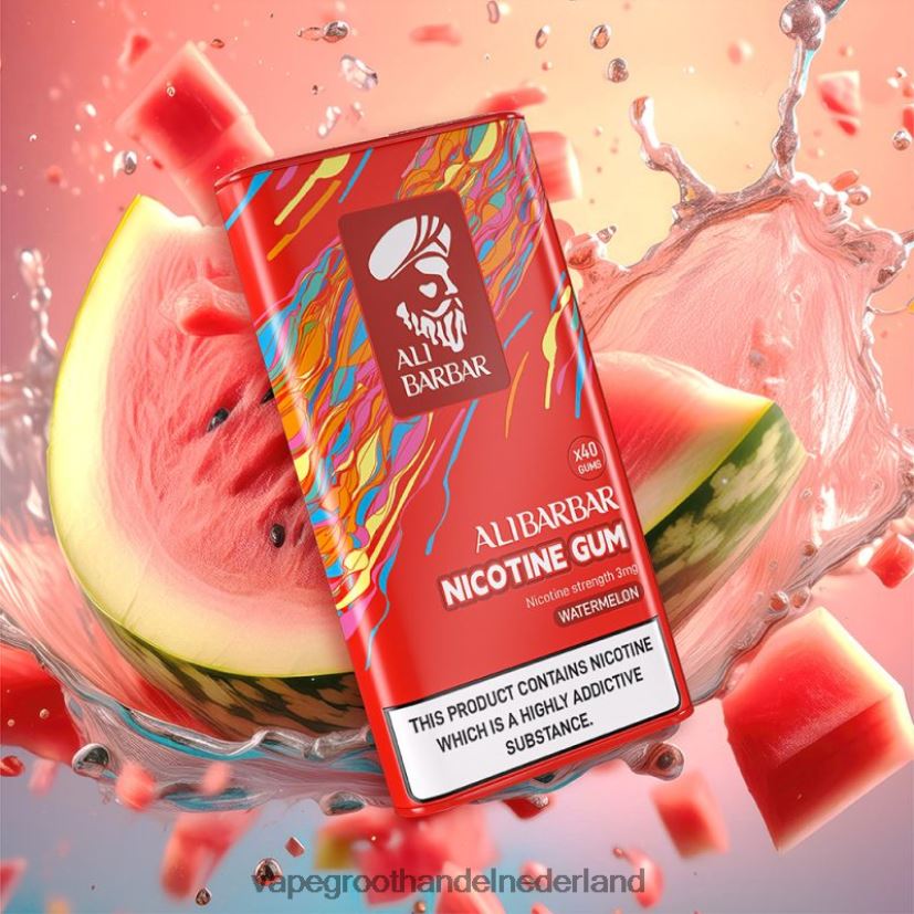 Vape Groothandel Inkoop 8N08XX85 Alibarbar nicotine kauwgom watermeloen