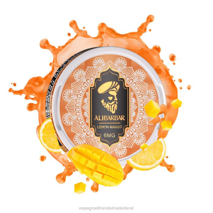 2NRV61 citroen-mango - wegwerpbaar Vape ALIBARBAR nicotinezakje