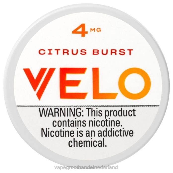 2NRV35 citrus barstte - Vape Amsterdam VELO nicotinezakje 4 mg