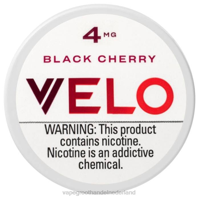 2NRV37 zwarte kers - Vape groothandel Amersfoort VELO nicotinezakje 4 mg