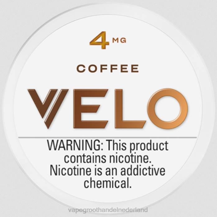2NRV43 koffie - pod systeem Vape VELO nicotinezakje 4 mg