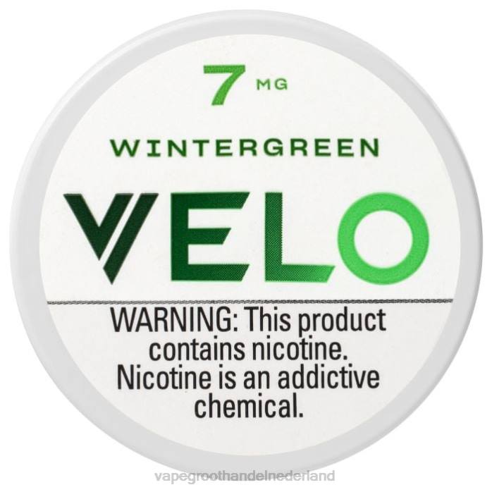 2NRV47 wintergroen - Vape groothandel Amersfoort VELO nicotinezakje 7 mg