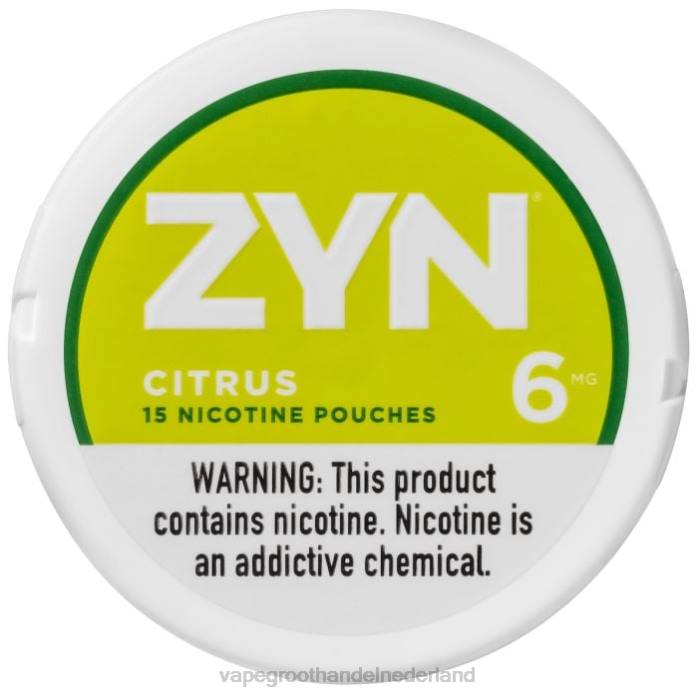 2NRV17 citrus - Vape groothandel Amersfoort ZYN nicotinezakje 6 mg