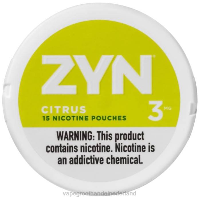 2NRV27 citrus - Vape groothandel Amersfoort ZYN nicotinezakje 3 mg